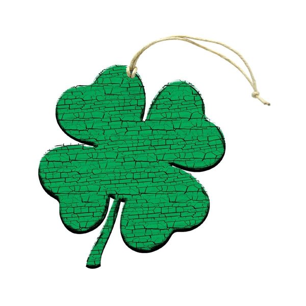 Designocracy Clover Wooden Ornament 99752O